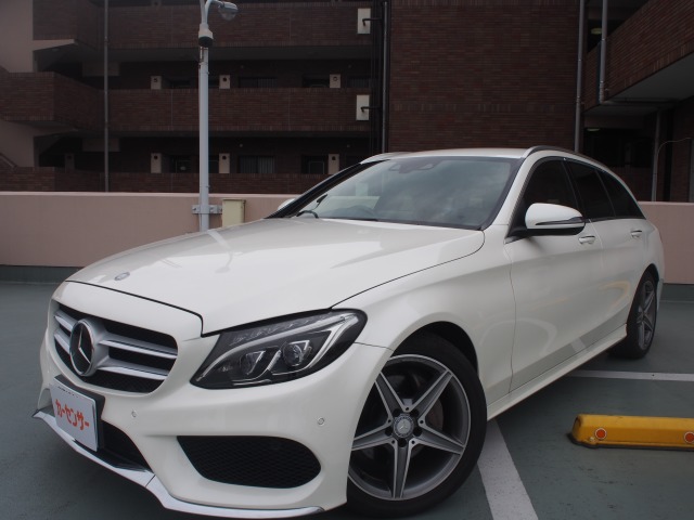 Cクラスワゴン(メルセデス・ベンツ) C200 スポーツ 本革仕様　パールホワイトレッドレザー本革AMG 中古車画像