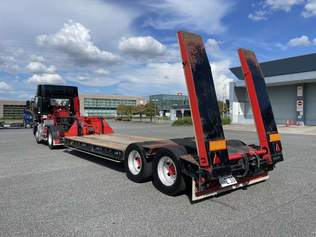 レ*オ様 ★積荷付★日野プロフィア４軸平荷台トラックフォークリフト付　トレーラー 日野プロフィア 大型クレーン付平ボディー - 登録済未使用車☆4