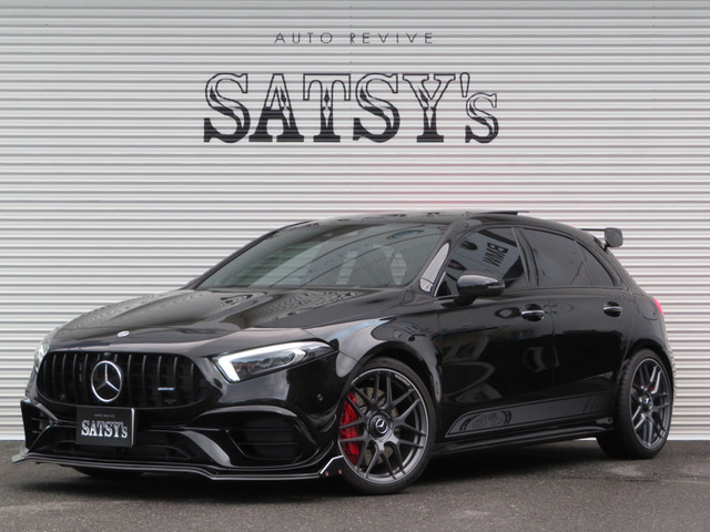ベンツ　A45S AMG TURBO W177 マットブラック　エンブレム ベンツ A45S AMG TURBO 4MATIC+ W177 マットブラック エンブレム