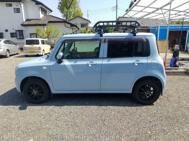 車検長い ラパン リフトアップ キャンプ スズキ アルトラパン リフトアップ アウトドア ソロキャンプ 42.9万円
