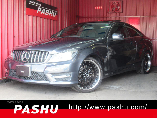 Cクラスクーペ(メルセデス・ベンツ) C180 ブルーエフィシェンシー　HDDナビ地デTVモニタAブラックメッシ 中古車画像