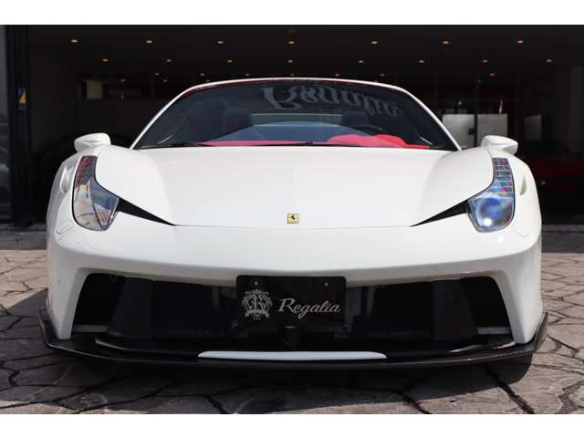 フェラーリ 458スパイダー F1 DCT ディーラー車 LED パワクラ