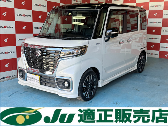 スペーシアカスタム(スズキ) ハイブリッド(HYBRID) XSターボ 4WD　8インチナビ 全方位カメラ ドラレコ 中古車画像