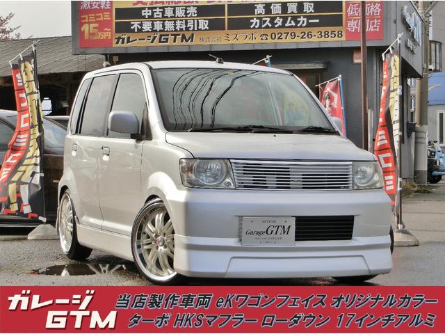 eKスポーツ(三菱) R　ターボ DVD視聴可能7インチナビ ローダウン HKSマフラー フルエアロ 中古車画像