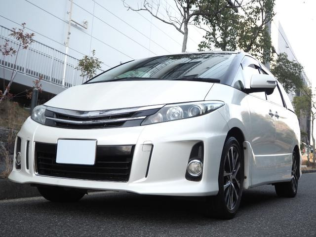 エスティマ(トヨタ) 2.4 アエラス　純正ナビ 両側パワスラ ETC フルセグTV 後席モニター 中古車画像
