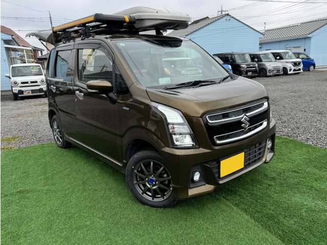 ワゴンRスティングレー(スズキ) ハイブリッド(HYBRID) T 4WD　デュアルセンサーブレーキサポート ナビ 中古車画像