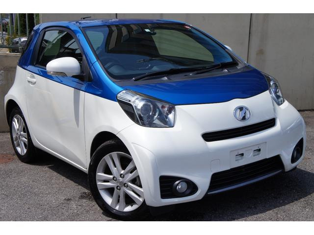 iQ(トヨタ) 1.3 130G レザーパッケージ グランブルー　ツートンカラー ドライブレコーダー ナビ 中古車画像