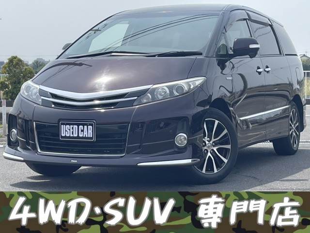 エスティマハイブリッド(トヨタ) 2.4 アエラス プレミアムエディション 4WD　モデリスタ ナビ TV BT Bカメラ ETC AC100V 中古車画像