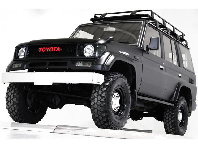 ランドクルーザープラド(トヨタ) 2.4 EXワイド ディーゼル 4WD　リフトアップ 新品タイベル交換 APJ製ルーフラック 中古車画像