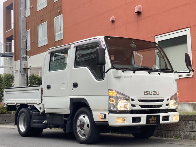 エルフ(いすゞ) 3.0 ダブルキャブ フルフラットロー ディーゼル 4WD　Wキャブ・ 4WD・オートマ2トン錆無し 中古車画像