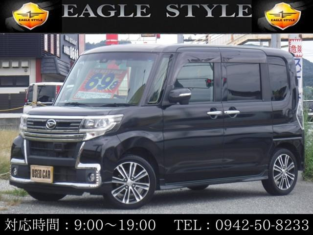 タントカスタム(ダイハツ) RS トップエディション SAII　社外SDナビ・純正15AW・黒半革・プリクラ 中古車画像