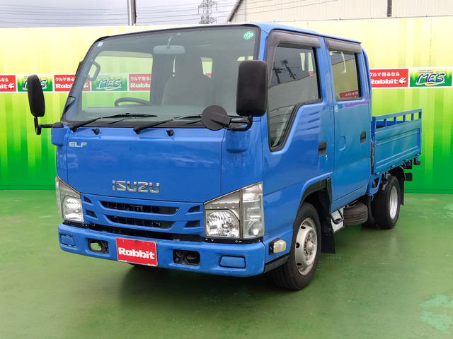 エルフ(いすゞ) 3.0 ダブルキャブ フラットロー ディーゼル　1.5t積 6人乗り 中古車画像