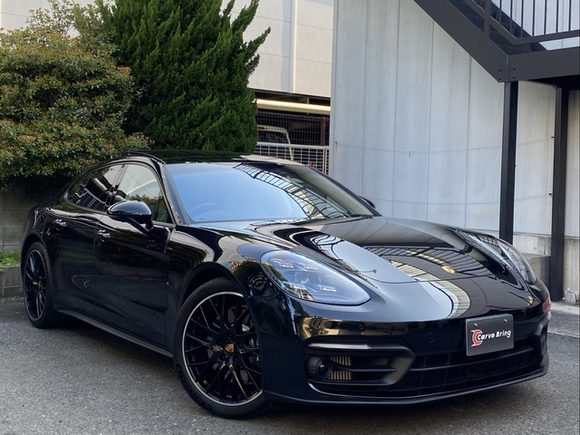 ポルシェ リア エンブレム Panamera PORSCHE Sマットブラック