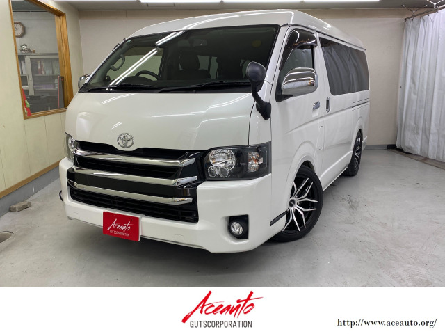 ハイエース(トヨタ) 2.7 GL ロング ミドルルーフ　ベットキット ローダウン 18アルミ 中古車画像