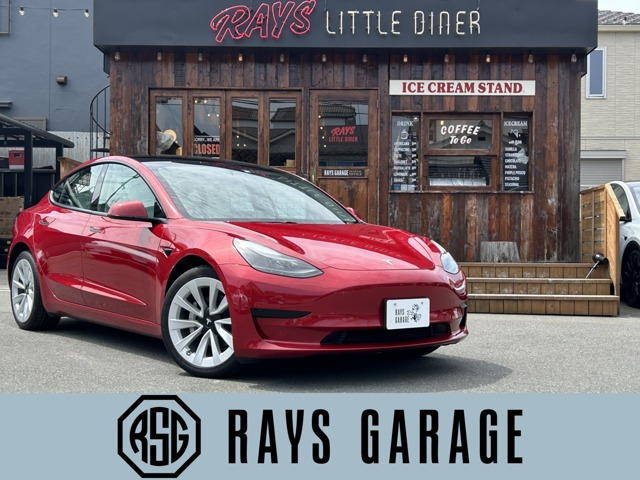 モデル3(テスラ) RWD　RWD プレミアムホワイトインテリア OPホイール 中古車画像