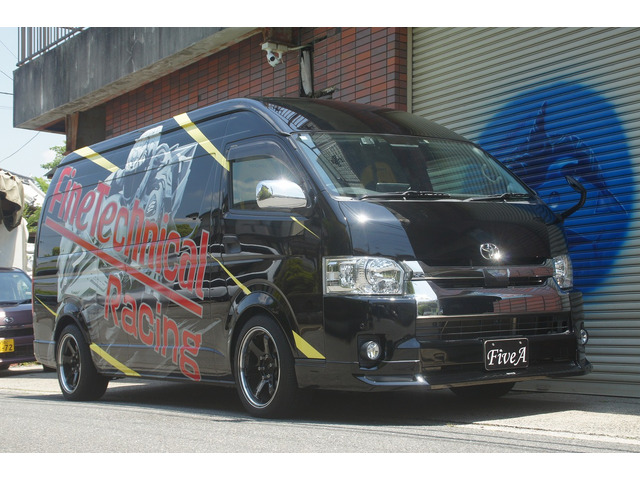 ハイエースバン(トヨタ) 2.8 DX ワイド スーパーロング ハイルーフ ディーゼル 4WD　トランポ仕様 ワンオーナー 中古車画像