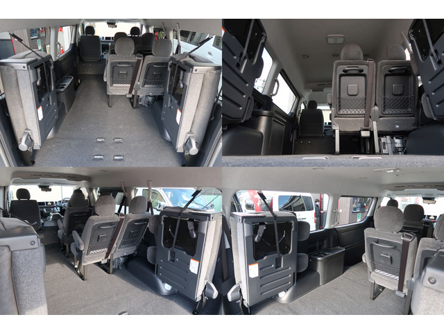 用途に応じて8人乗り・6人乗りにシートアレンジも可能!