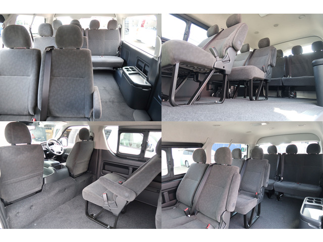 人も荷物も同時に積載できるというのがハイエースワゴンの魅力です♪他のミニバン・ファミリーカーからお乗り替えされるお客様も非常に多いんですよ〜(^^♪