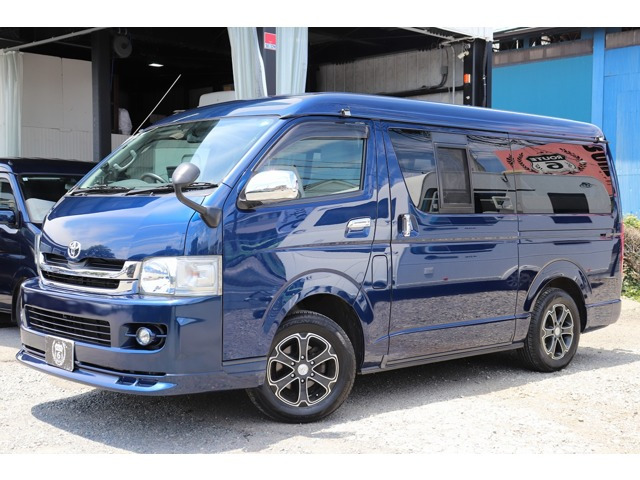トヨタ 1/10 ハイエース ボディ ダークブルー トヨタ ハイエースバン 2.7 DX スーパーロングボディ ハイルーフ