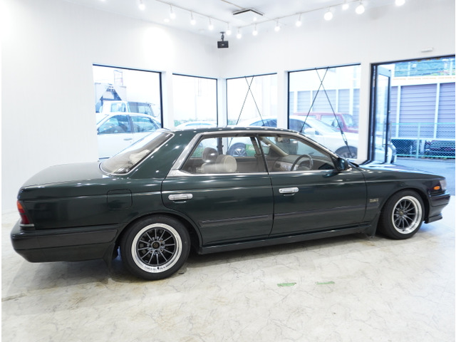 ローレルローダウン 日産 ローレル メダリスト クラブSターボ 新品車高調 深リムホイール