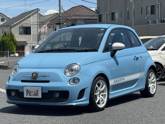 アバルト500(フィアット) 人気色アズーロレジェンダの良質車です! 中古車画像