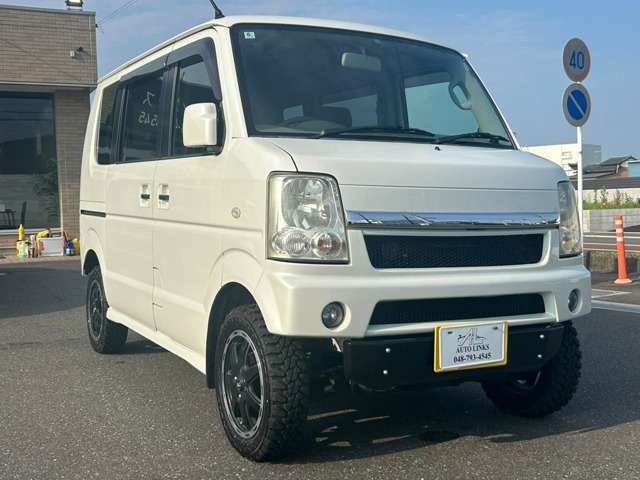 エブリイワゴン(スズキ) PZターボスペシャル　プラスラインフロントリアバンパー 社外AW 中古車画像