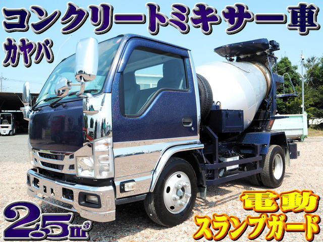 エルフ(いすゞ) カヤバ ミキサー車 電動スランプガード付 中古車画像