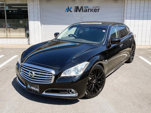 日産 シーマハイブリッド 3.5 VIP 新品20inchアルミ面一 サンルーフ