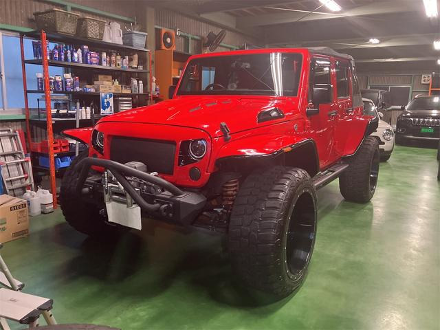 ラングラー(ジープ) アンリミテッド スポーツ 4WD　オーバーフェンダー 社外24インチAW 中古車画像