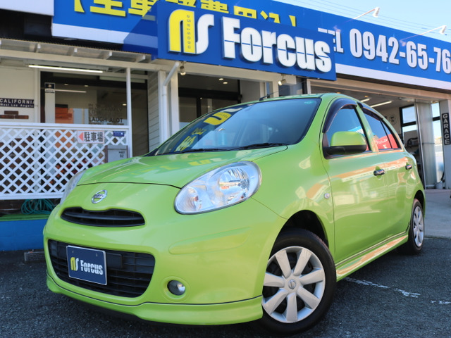 マーチ(日産) 1.2 12S Vパッケージ　純正エアロ/純正ナビ/CD/DVD/Bl 中古車画像