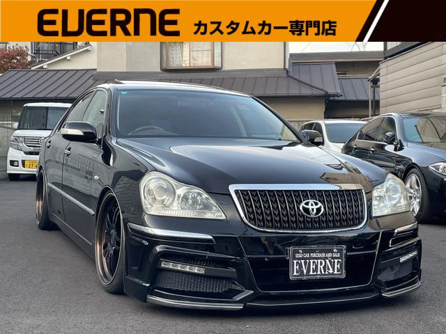 【自社ローン・オートローン全国対応】車検2年付: 18系 トヨタ クラウンマジェスタ 4.3 Aタイプ/社外アルミ/サスコン/ナビ/ETC@車選び.com 車検2年付18 クラウンマジェスタ 4.3 Cタイプ⁄黒革⁄サンルーフ⁄ナビ