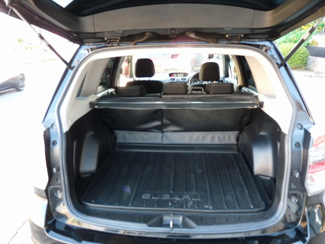 大きなお荷物はひろびろしたトランクスペースをご利用いただけます。ウォークスルーでながものもOK