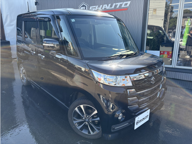 スペーシアカスタムZターボ デュアルカメラブレーキサポート 4WD