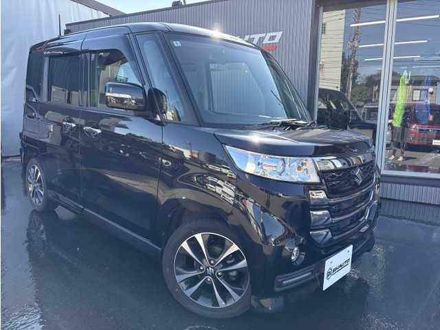 スペーシアカスタムZターボ デュアルカメラブレーキサポート 4WD