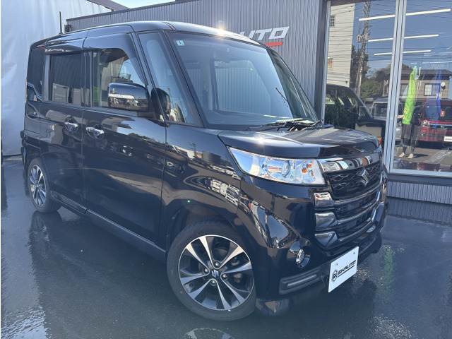 スペーシアカスタムZターボ デュアルカメラブレーキサポート 4WD