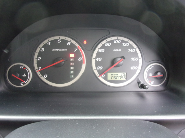 スポーティなアナログメーター。