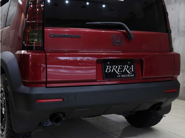 リアバンパーや各種エンブレムもマットブラックに塗り分けペイントを施しています。