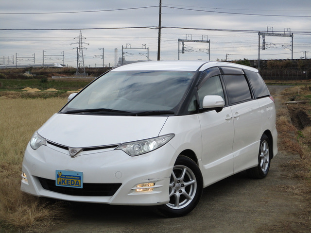 エスティマ(トヨタ) 2.4 アエラス Gエディション　地デジナビ 後席モニター 両側パワスラ 中古車画像