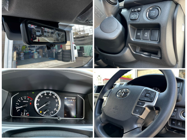 デジタルインナーミラー/プッシュスタート/パワースライドドアスイッチ/プリクラッシュセーフティの各種スイッチからステアリングスイッチまで1つに集約