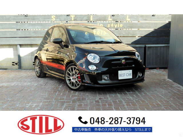 アバルト595(フィアット) コンペティツィオーネ　ナビ・ETC・サベルトシート・Bセンサー 中古車画像