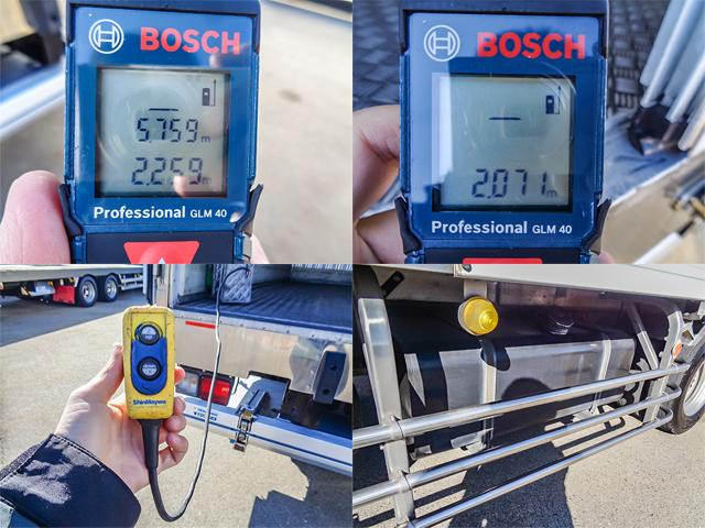 荷台寸法(cm) 長575&times;幅225&times;高207 有線リモコン