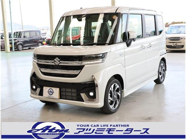 スペーシアカスタム（スズキ）ハイブリッド(HYBRID)  XSターボ　未使用・9型ナビ・フルセグ・全方位カメラ 中古車画像
