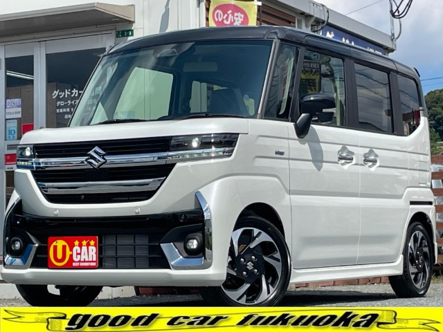 スペーシアカスタム（スズキ）ハイブリッド(HYBRID)  XSターボ　届出済未使用車/純正9インチナビ・TV 中古車画像