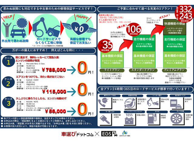 ���s�����������̈�N�ԕۏ؂���܂��B(�ʓr�L���ۏ�)  (�v�������e�ʓr���ύX�\�ł������܂�)