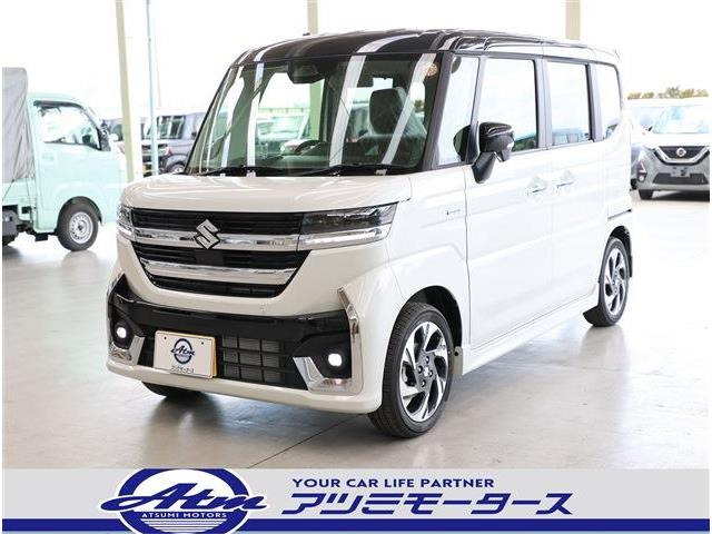 スペーシアカスタム（スズキ）ハイブリッド(HYBRID)  XSターボ　未使用車・2トーン 中古車画像