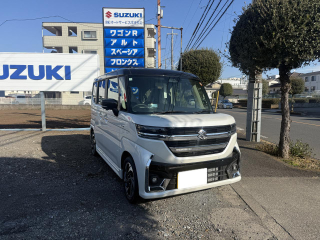 スペーシアカスタム（スズキ）ハイブリッド(HYBRID)  XSターボ　ハイブリッドターボ 全方位モニターナビ 中古車画像