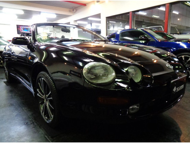 ST202C型セリカコンバーチブルタイプX電動オープンブラックTOP&3S-GEエンジン5MTミッション&フルノーマル走行5万km台のお車が入庫しました