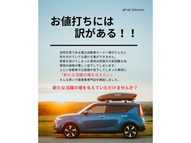 当社では価値が低下してしまった車両に新たな活躍の場を与えたい!そんな思いで雹害専門店を開設しました。新たな活躍の場を与えていただけませんか?