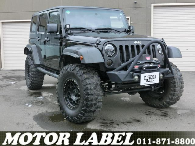 ラングラー（ジープ）アンリミテッド ルビコン 4WD　左ハンドル・レザーシート・Aftermarketアルミ 中古車画像