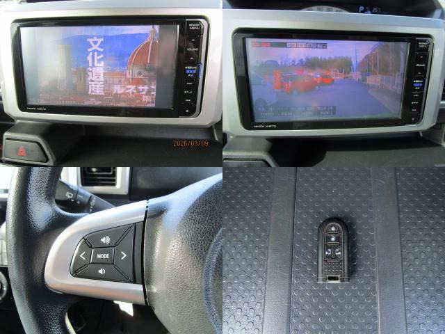 ★DVD視聴可。ドライブレコーダをナビモニターで確認可。ステアリングオーディオスイッチ。スマートキー。